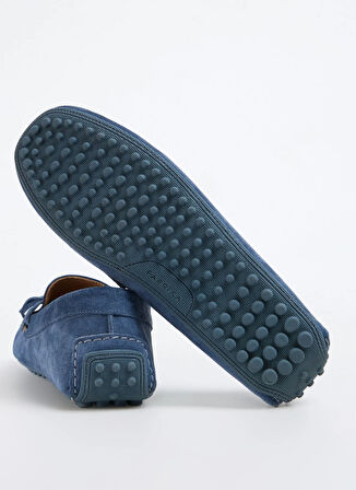 Fabrika Deri Mavi Erkek Loafer SINE