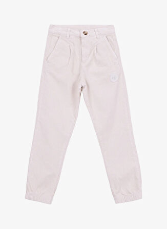 Discovery Expedition Lastikli Bel Düz Paça Krem Erkek Çocuk Pantolon D5WB-PNT3066