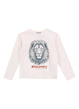Discovery Expedition Düz Krem Erkek Çocuk T-Shirt D5WM-TST3103