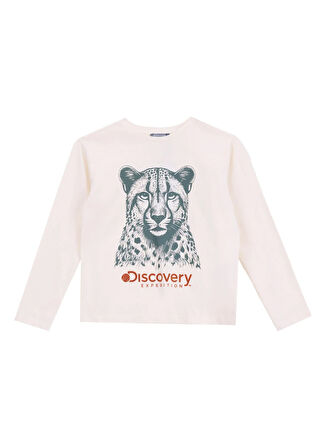 Discovery Expedition Düz Krem Erkek Çocuk T-Shirt D5WB-TST3073