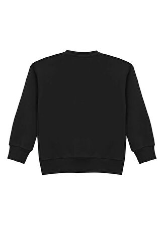 Discovery Expedition Düz Erkek Çocuk Siyah Sweatshırt D5WB-SWT3102