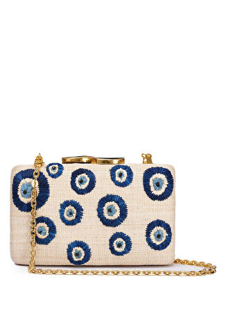 Bago Beyaz Kadın Portföy Çanta KAPRE EVIL EYE