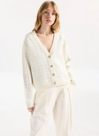 Fabrika Ekru Kadın Hırka F5WL-HRK0026