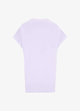 Fabrika Bisiklet Yaka Taşlı Beyaz Kadın T-Shirt F5WL-TST0247