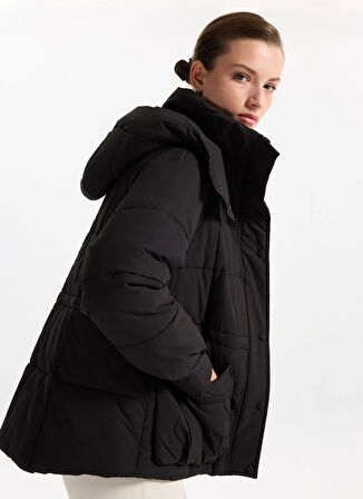 Fabrika Siyah Kadın Mont F5WL-MNT0284