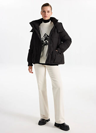 Fabrika Siyah Kadın Mont F5WL-MNT0284