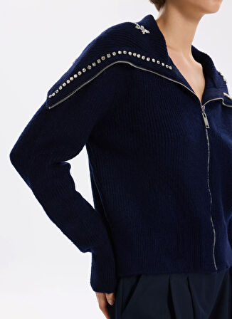 Fabrika Lacivert Kadın Hırka F5WL-HRK0300