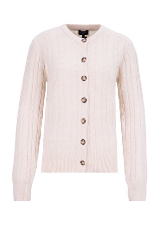 Fabrika Ekru Kadın Hırka F5WL-HRK0256