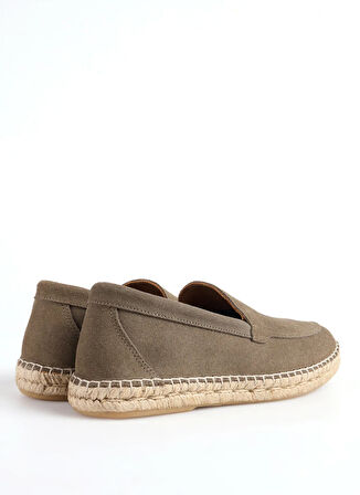 Abarca Deri Haki Erkek Espadril MOCASIN LISO
