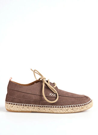 Abarca Deri Taupe Erkek Espadril BLUCHER INGLES