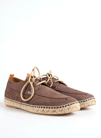 Abarca Deri Taupe Erkek Espadril BLUCHER INGLES