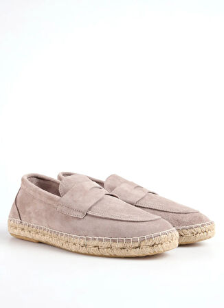Abarca Deri Bej Erkek Espadril MOCASIN