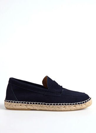 Abarca Deri Lacivert Erkek Espadril MOCASIN