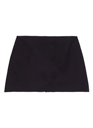 Siyah Kadın Normal Şort Etek F5WL-ETK0068