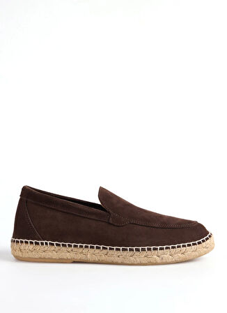 Abarca Deri Kahve Erkek Espadril MOCASIN LISO
