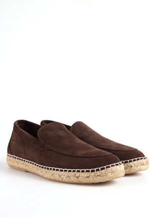 Abarca Deri Kahve Erkek Espadril MOCASIN LISO