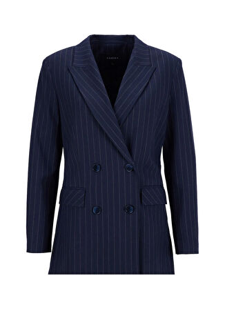 Fabrika Lacivert - Gri Kadın Blazer F5WL-CKT0057
