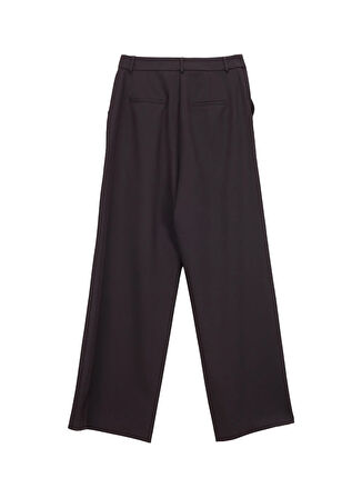 Fabrika Normal Bel Geniş Fit Siyah Kadın Pantolon F5WL-PNT0067