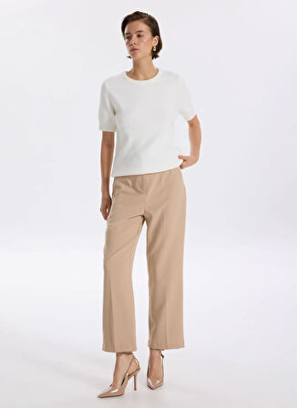 Fabrika Normal Bel Regular Fit Bej Kadın Pantolon F5WL-PNT0397