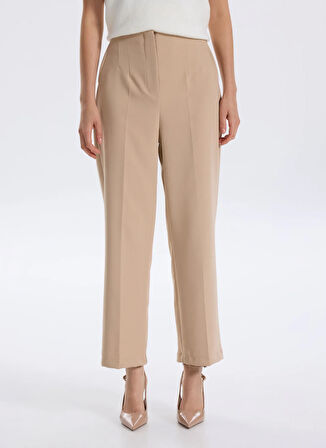 Fabrika Normal Bel Regular Fit Bej Kadın Pantolon F5WL-PNT0397