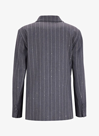 Fabrika Gri - Beyaz Kadın Blazer F5WL-CKT0133