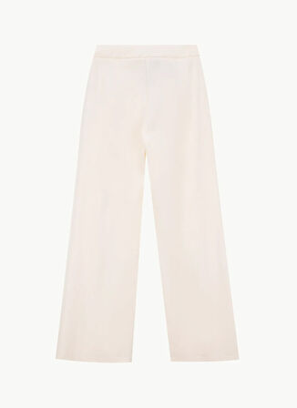 Fabrika Normal Bel Geniş Fit Ekru Kadın Pantolon F5WL-PNT0280