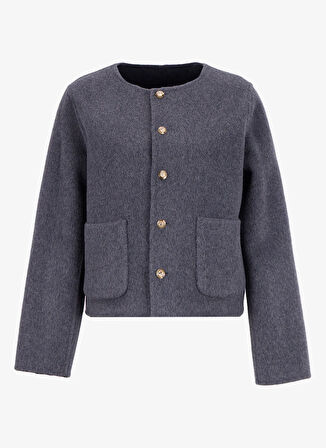 Fabrika Antrasit Kadın Mont F5WL-MNT0275