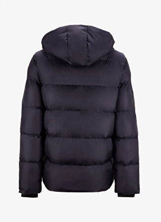 Discovery Expedition D5WM-MNT3642 Lacivert Kapüşon Yaka Relaxed Düz Erkek Şişme Mont