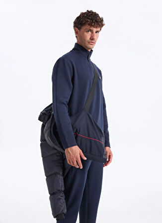 Discovery Expedition D5WM-MNT3642 Lacivert Kapüşon Yaka Relaxed Düz Erkek Şişme Mont