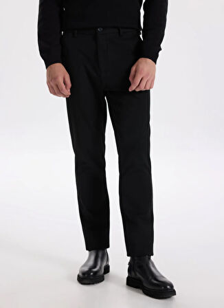 Fabrika Normal Bel Normal Paça Slim Fit Siyah Erkek Pantolon F5WM-PNT 2536