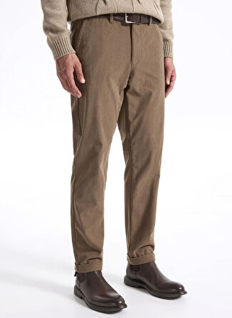 Fabrika Bağlamalı Bel Duble Paça Jogger Açık Haki Erkek Pantolon F5WM-PNT 2537