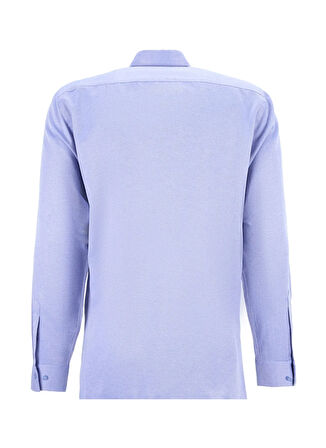 Fabrika Regular Fit Gömlek Yaka Armürlü Koyu Mavi Erkek Gömlek MAYDOS-Y 400