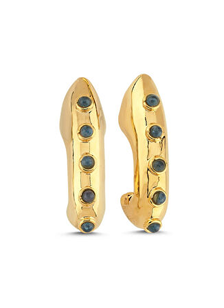 Lisalina Küpe, Bedensiz, Altın - Mavi