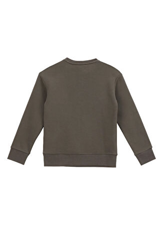 Jeep Baskılı Erkek Çocuk Haki Sweatshırt J5WB-SWT7724