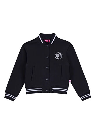 Barbie Bisiklet Yaka Siyah Kız Çocuk Sweatmont BRB5WG-SWT6034