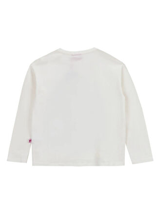 Barbie Baskılı Ekru Kız Çocuk T-Shirt BRB5WG-TST6208