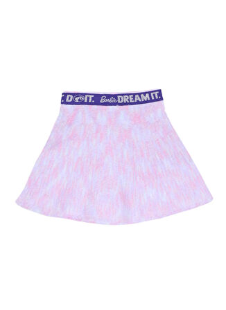 Barbie Lastikli Bel Normal Çok Renkli Düz Kısa Kız Çocuk Etek BRB5WG-ETK6099