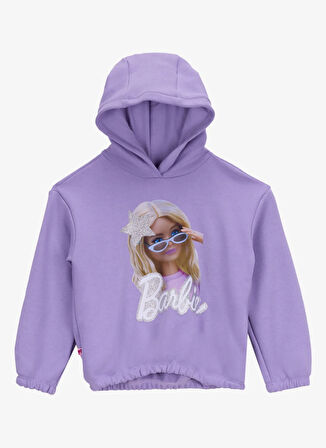 Barbie Baskılı Kız Çocuk Lila Sweatshırt BRB5WG-SWT6632