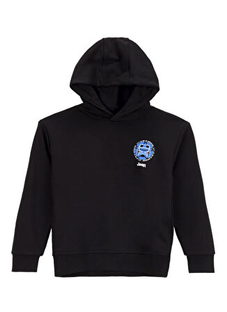 Jeep Baskılı Erkek Çocuk Siyah Sweatshırt J5WB-SWT7727