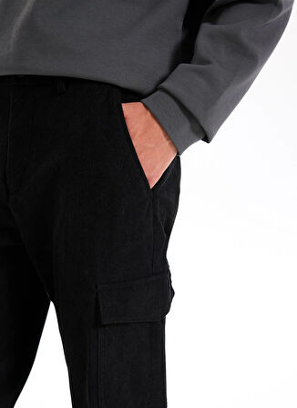 Jeep Normal Bel Düz Paça Relaxed Siyah Erkek Kargo Pantolon J5WM-PNT7868