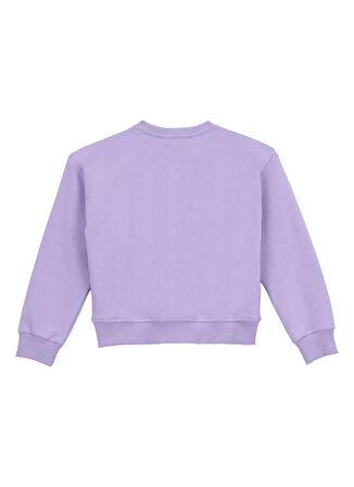 Jeep Baskılı Kız Çocuk Lila Sweatshırt J5WG-SWT7552