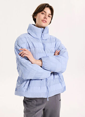 Discovery Expedition D5WL-MNT3795 Mavi Düz Kadın Mont