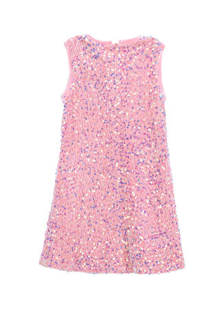 Barbie Pullu Gül Kurusu Kız Çocuk Abiye Elbise BRB5WG-ELB6660