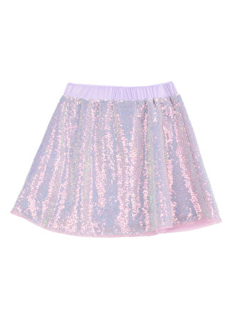 Barbie Normal Bel Normal Lila Payetli Kısa Kız Çocuk Etek BRB5WG-ETK6649