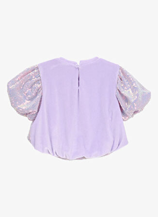 Barbie Simli Lila Kız Çocuk Bluz BRB5WG-BLZ6202