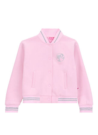 Barbie Bisiklet Yaka Pembe Kız Çocuk Sweatmont BRB5WG-SWT6670