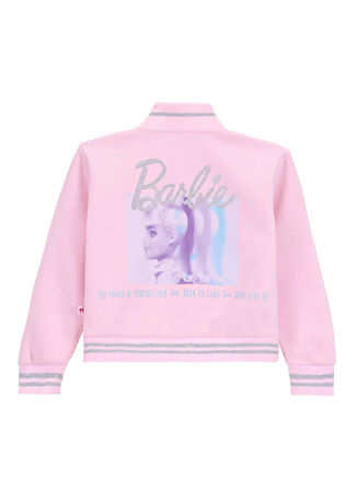 Barbie Bisiklet Yaka Pembe Kız Çocuk Sweatmont BRB5WG-SWT6670