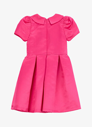 Barbie Düz Pembe Kız Çocuk Abiye Elbise BRB5WG-ELB6089