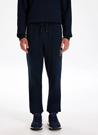 Jeep Lastikli Bel Standart Lacivert Erkek Eşofman Altı J4WM-EA7357