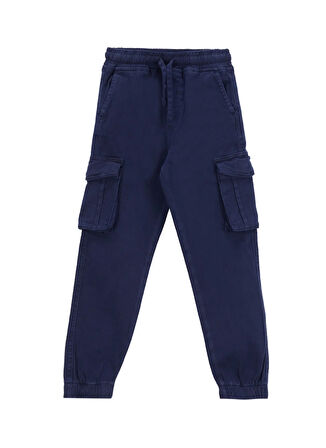 Jeep Lastikli Bel Lastikli Paça Lacivert Erkek Çocuk Pantolon J5WB-PNT7852